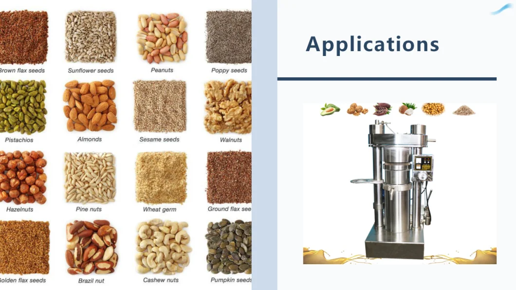 High Quality Hydraulic Press Mechanism for Oil Press Sunflower Sesame Seeds Oil Making Machine