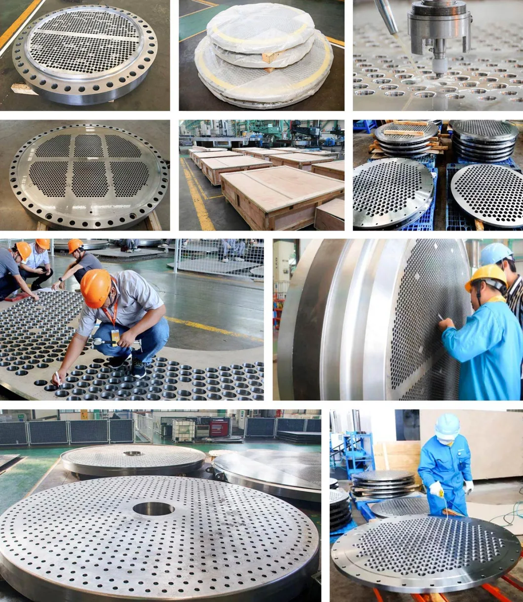 Complex Condenser and Heat Exchanger Tube Sheet Drilling Large Diameter Baffle Plate Machining Customized Fabrication